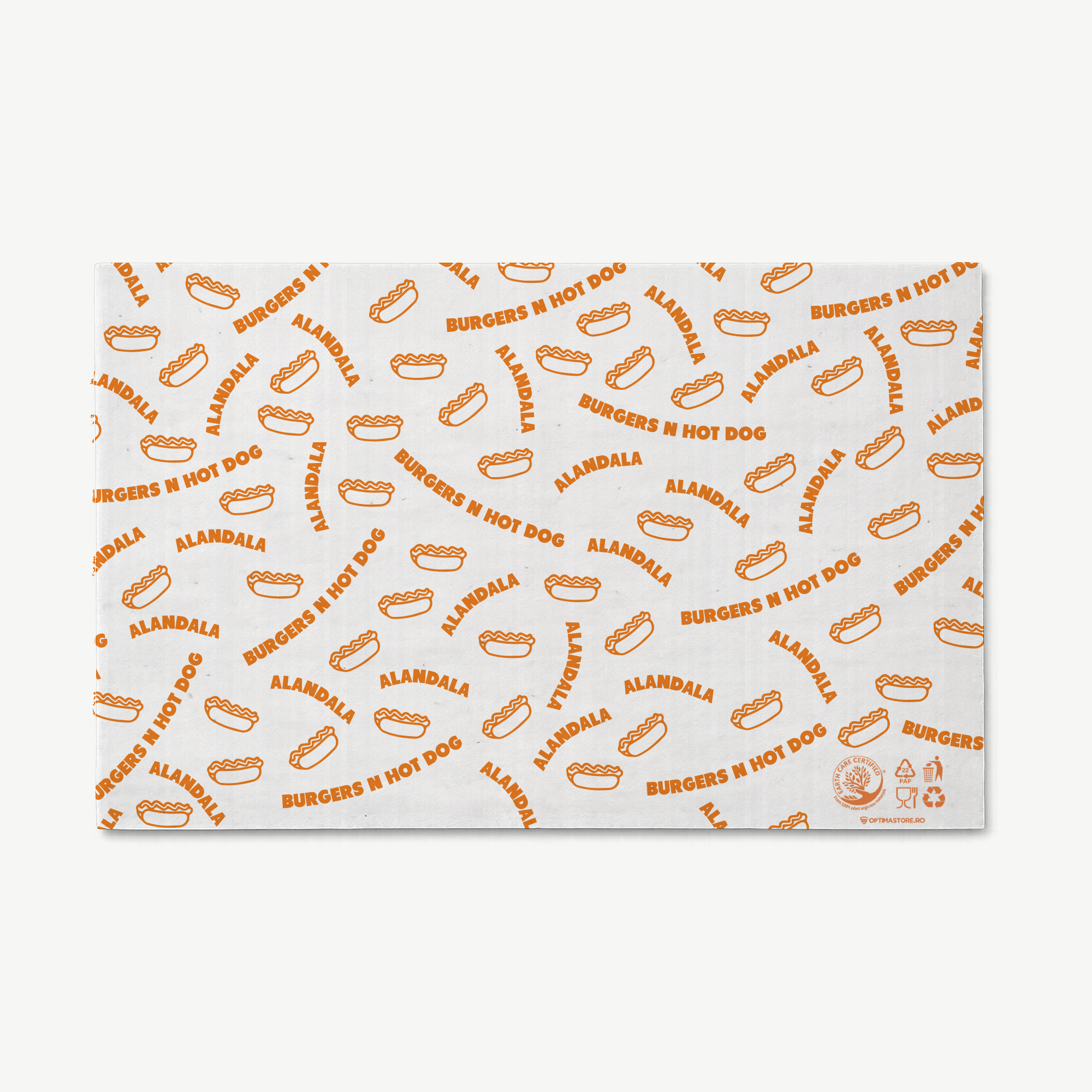 Express tray liners with custom print