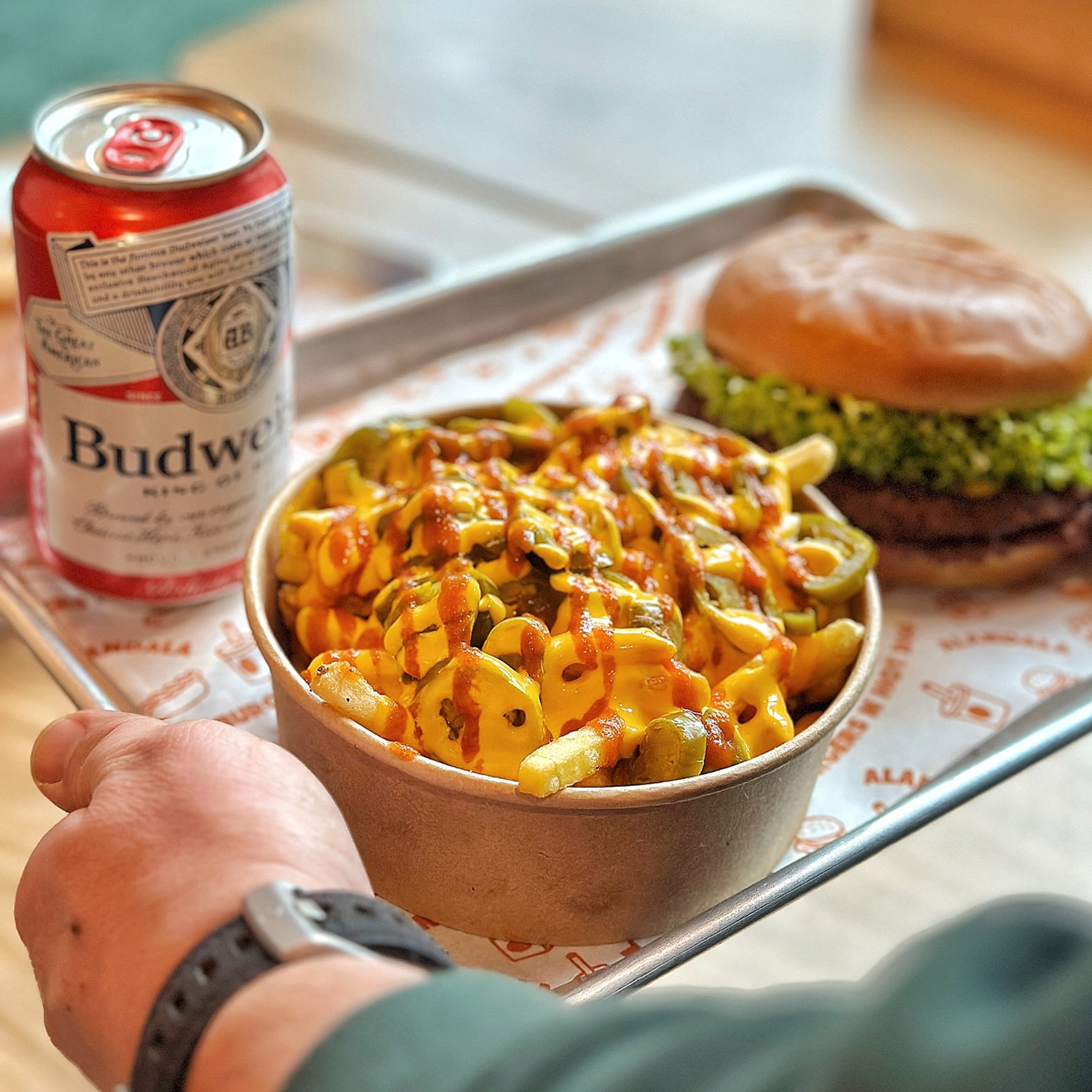 Express tray liners with custom print
