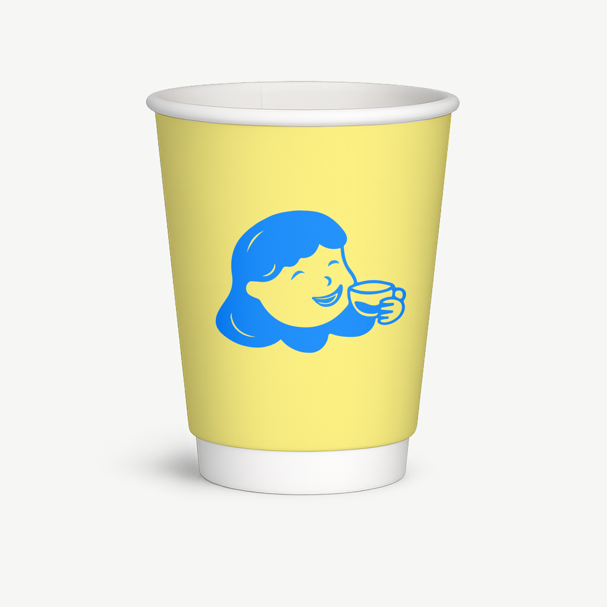 Double wall paper cups with all-over unlimited color print