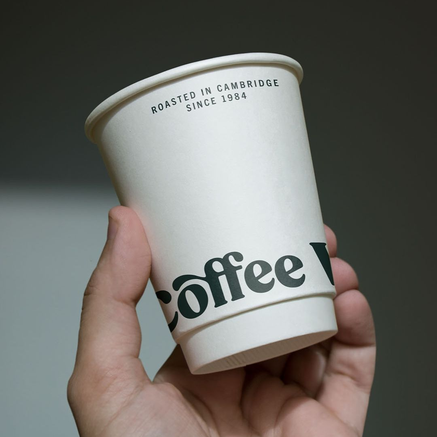 Double wall paper cups with all-over unlimited color print
