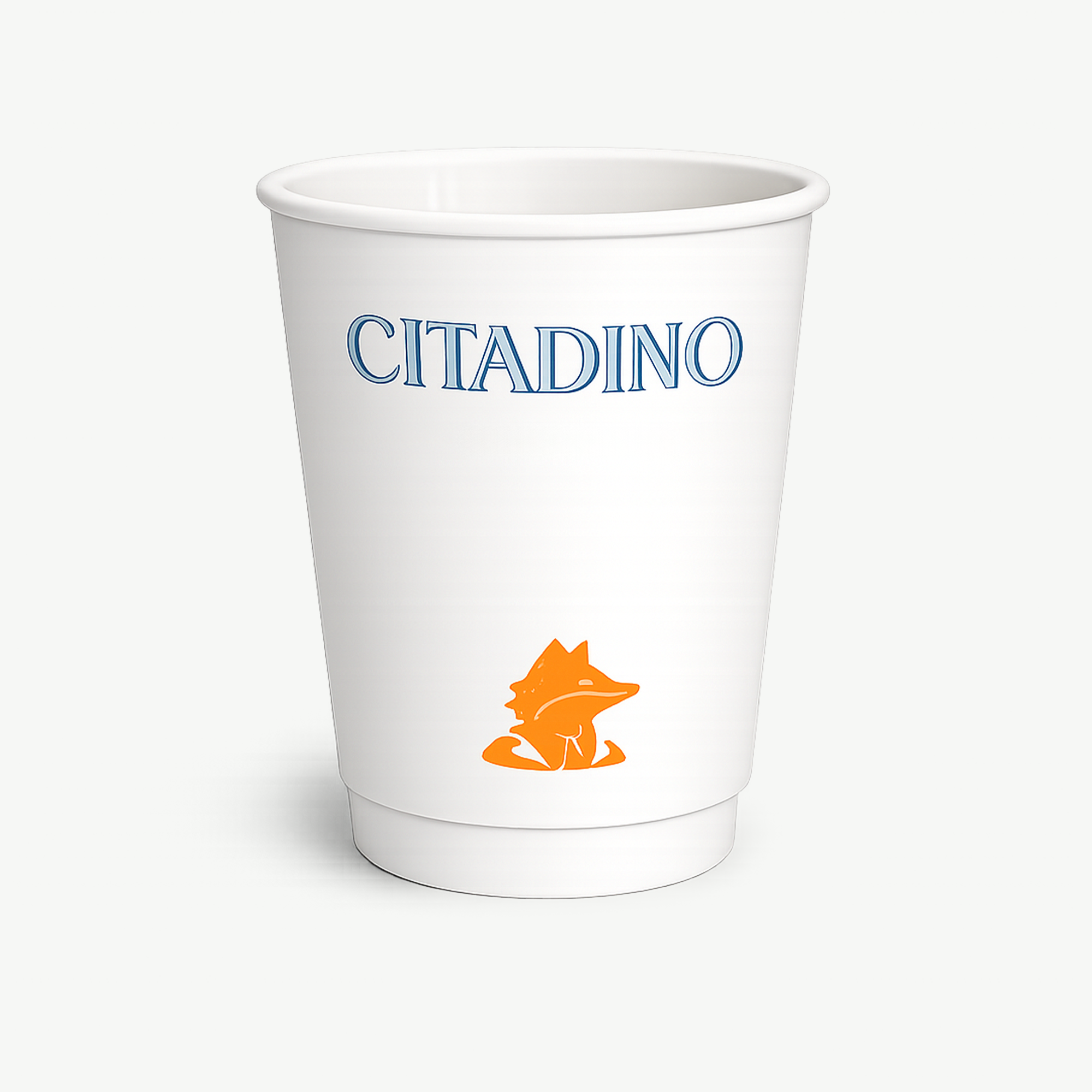 Double wall paper cups with all-over unlimited color print
