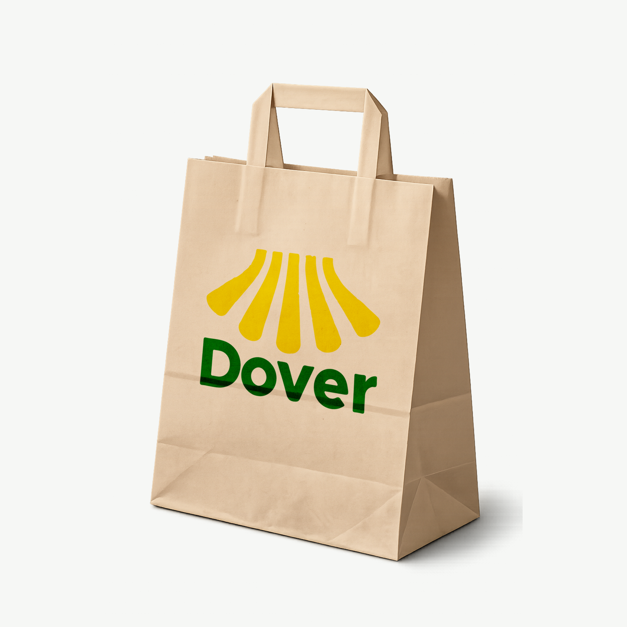 Premium flat handle paper bags with custom print