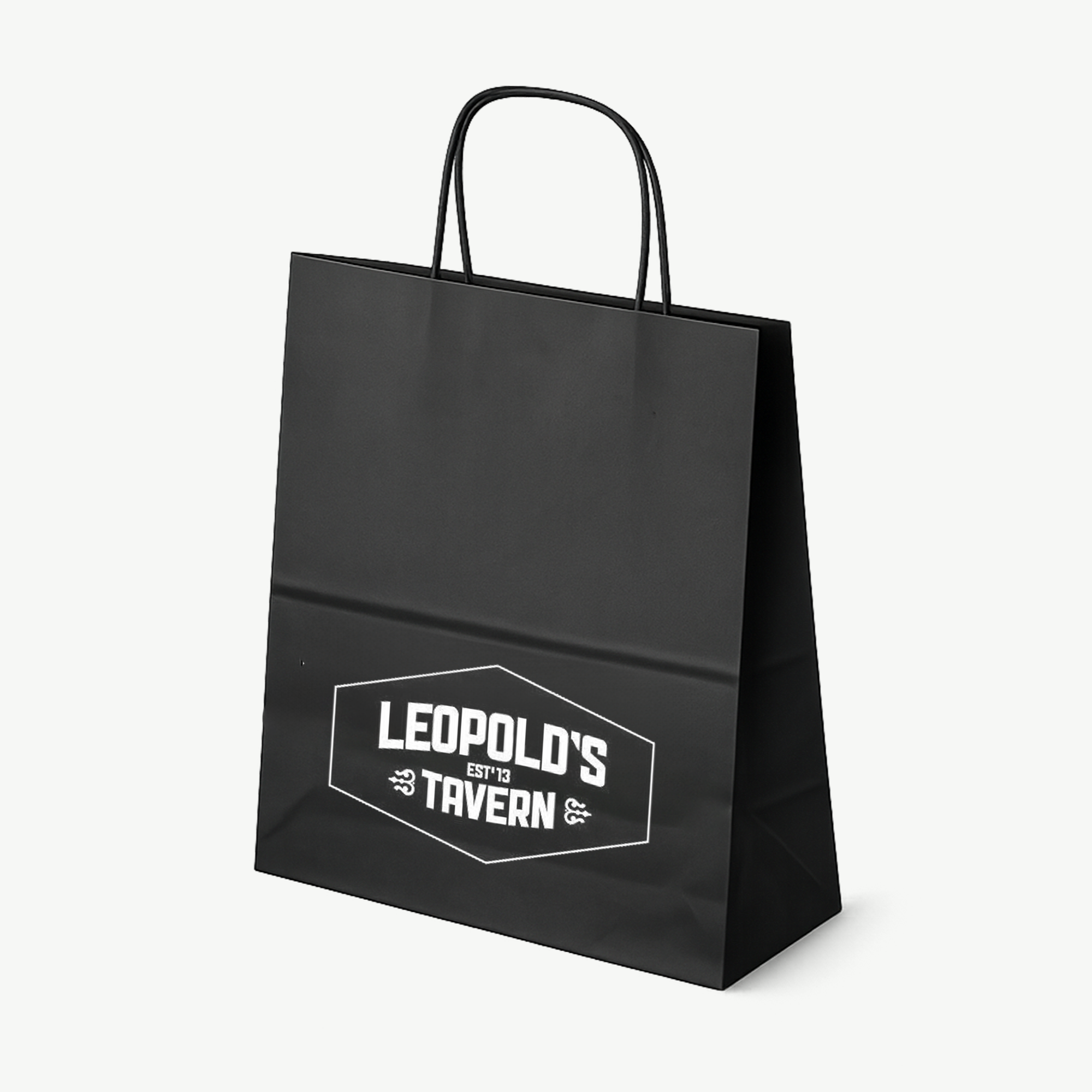 Premium twisted handle paper bags with custom print