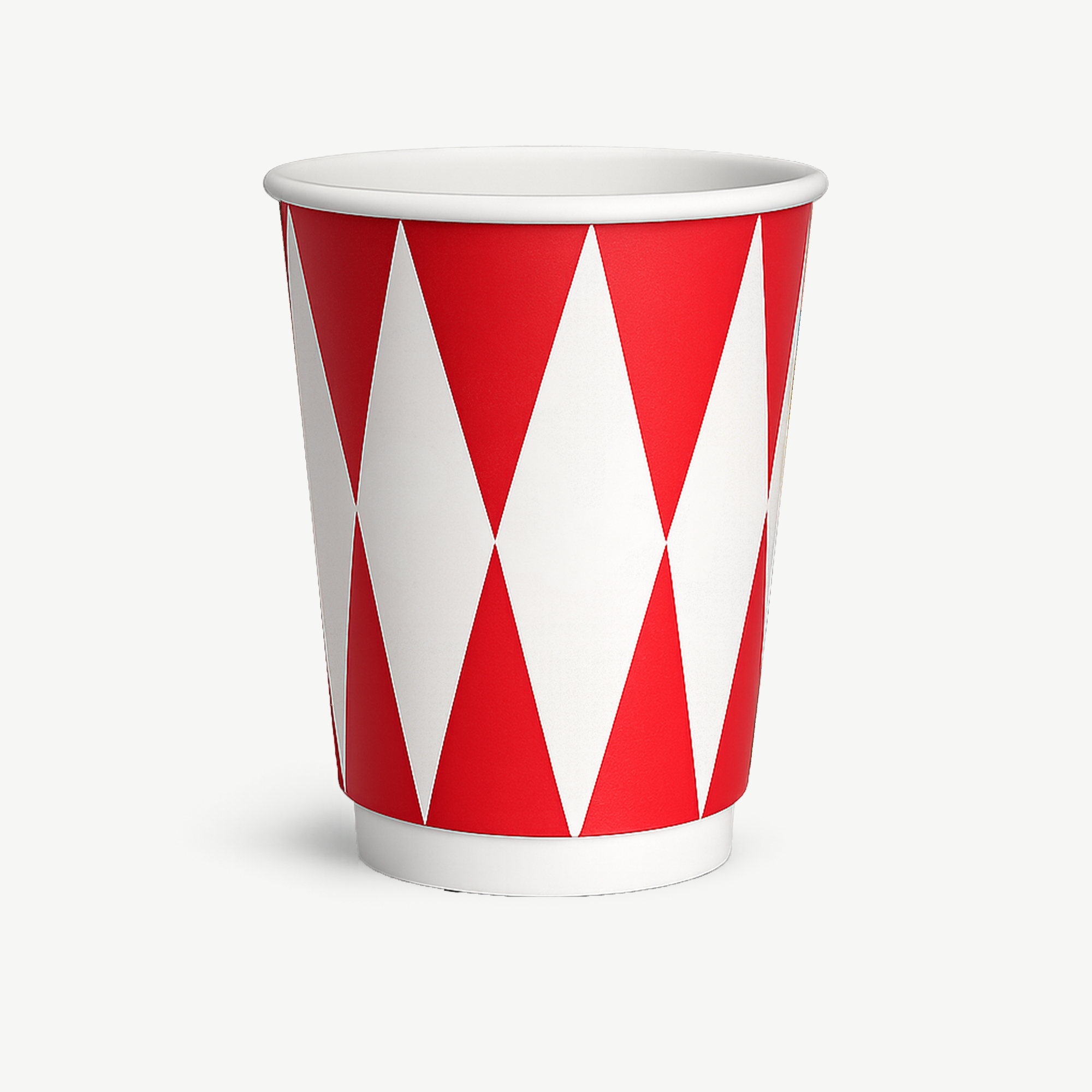 Double wall paper cups with all-over unlimited color print