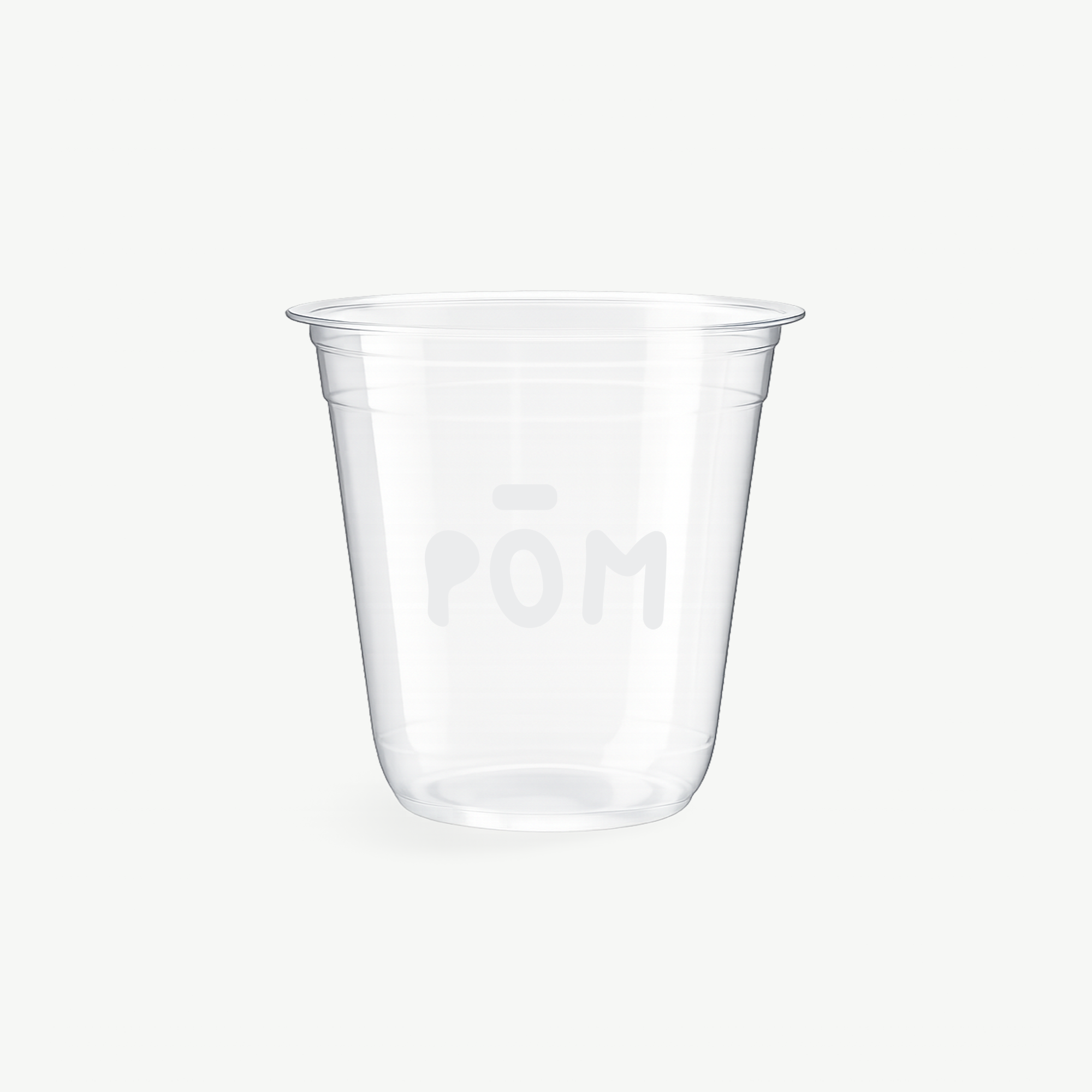 Rounded bottom boba cups with custom print