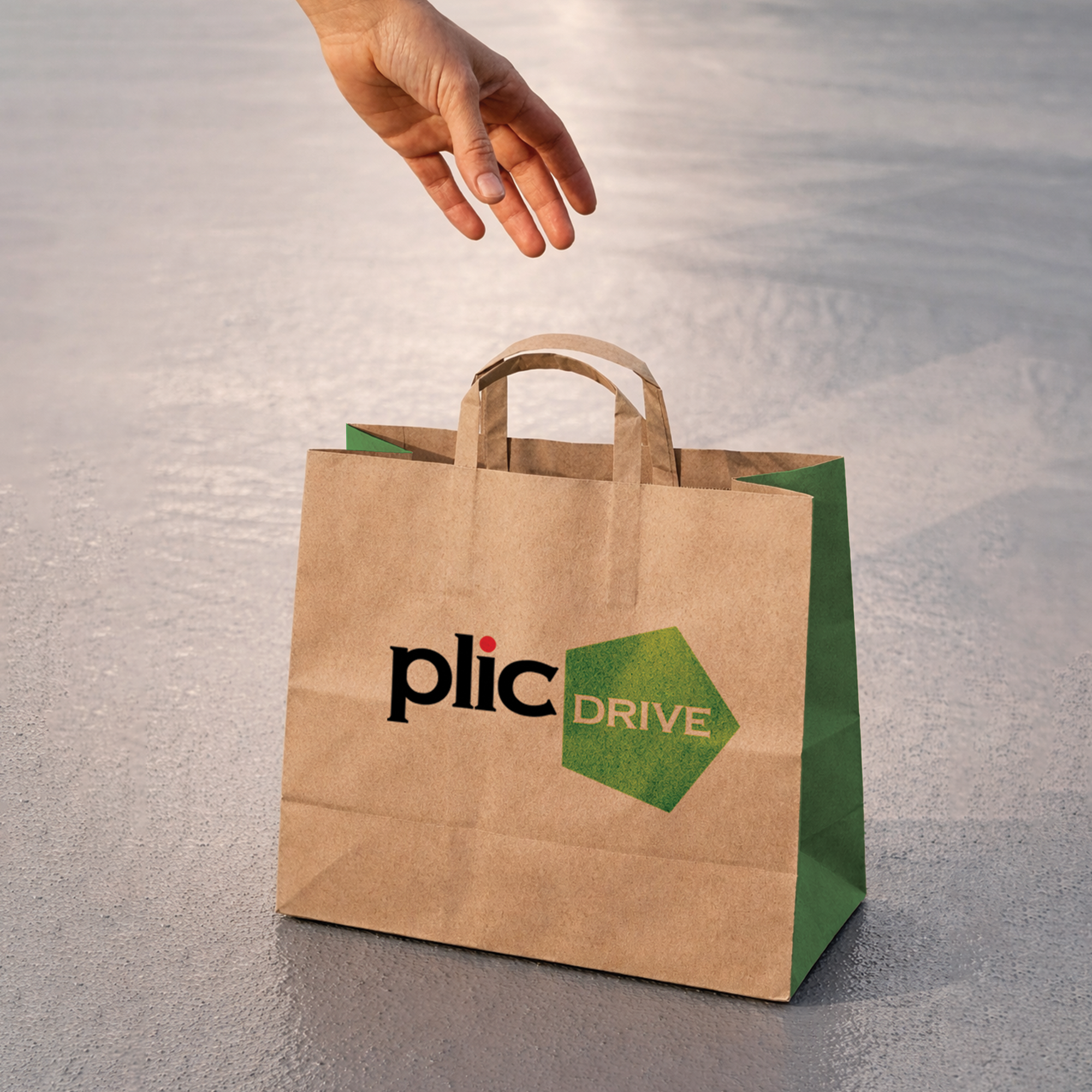 Premium flat handle paper bags with custom print