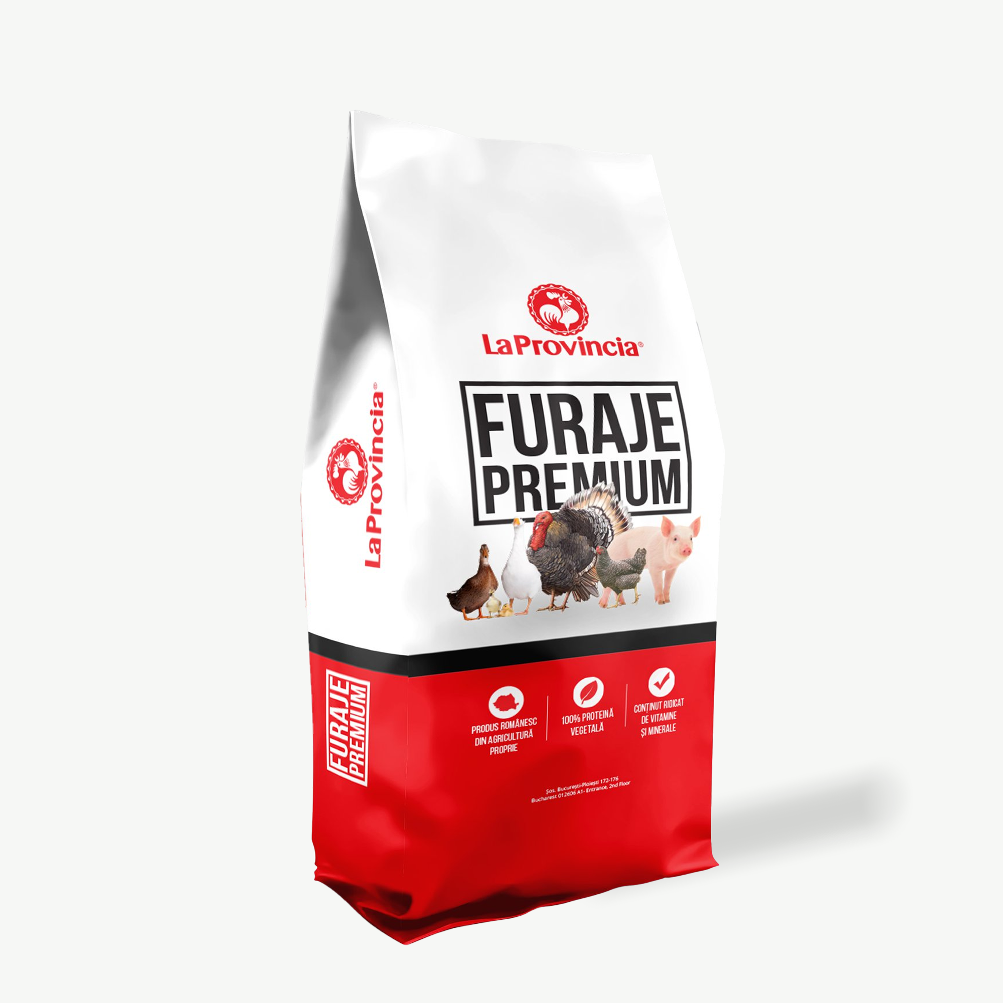 Multi-layer livestock animal food bags with custom print