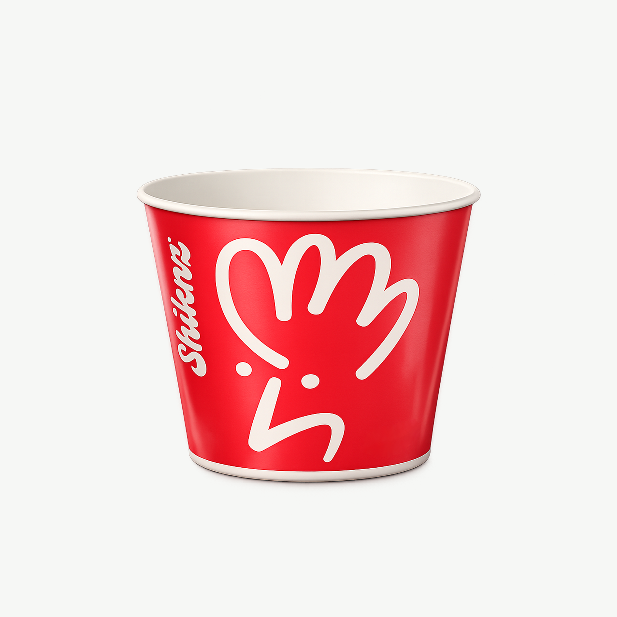 Cubo Para Comida Rápida Con Impresión Personalizada