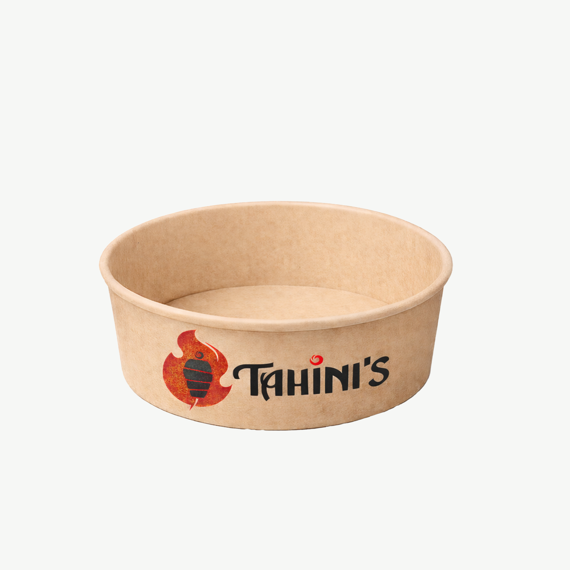 Paper bowls with custom color print