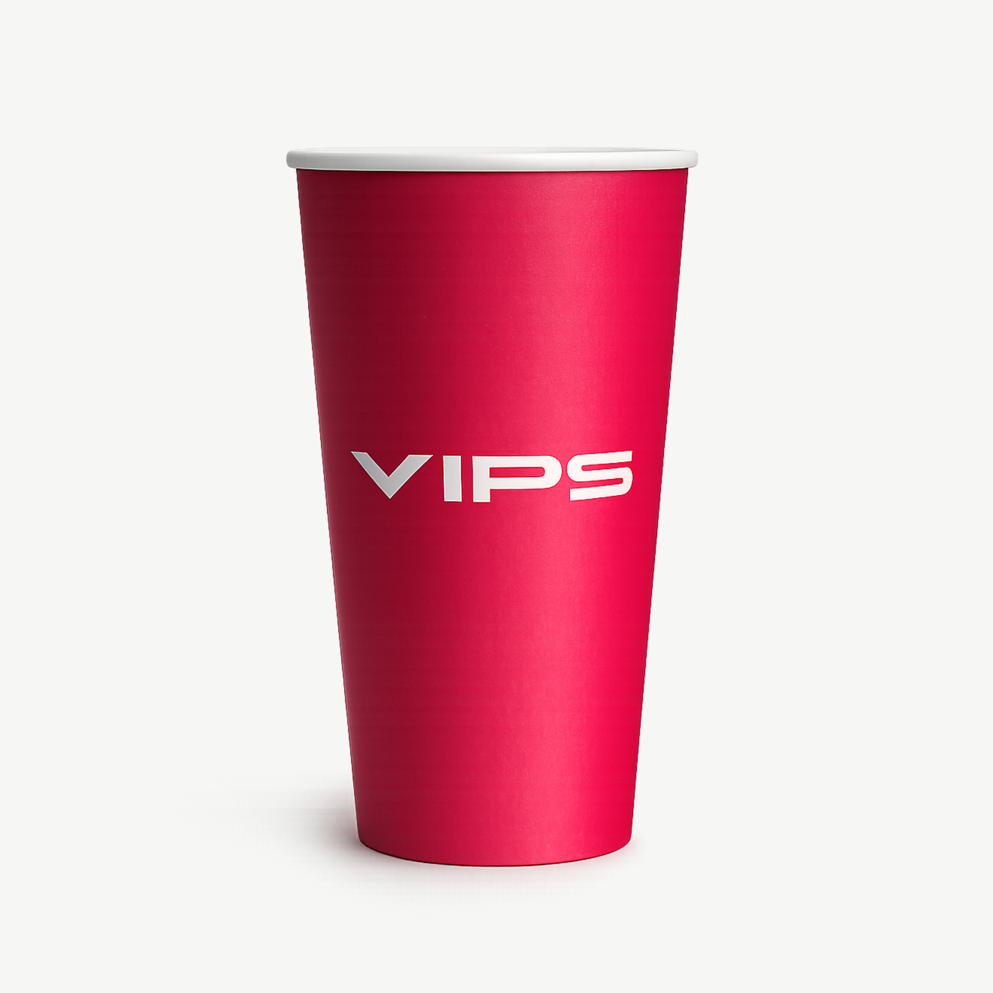 Single wall paper cups with all-over unlimited color print